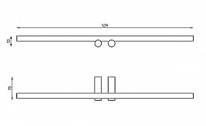 Полотенцедержатель Abber AA1855BST сталь брашированная купить в интернет-магазине сантехники Sanbest