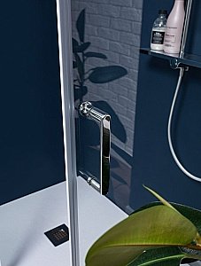 Душевая дверь Aquanet Cinetic AE12-N-120H190U-CT 120 стекло прозрачное/профиль хром купить в интернет-магазине Sanbest