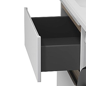 Тумба с раковиной AM.PM X-JOY 60-120 напольная левая,белый глянец для ванной в интернет-магазине Sanbest