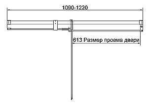 Душевая дверь Vincea Extenza 110 VDP-4EX1112CLG стекло прозрачное/профиль брашированное золото купить в интернет-магазине Sanbest