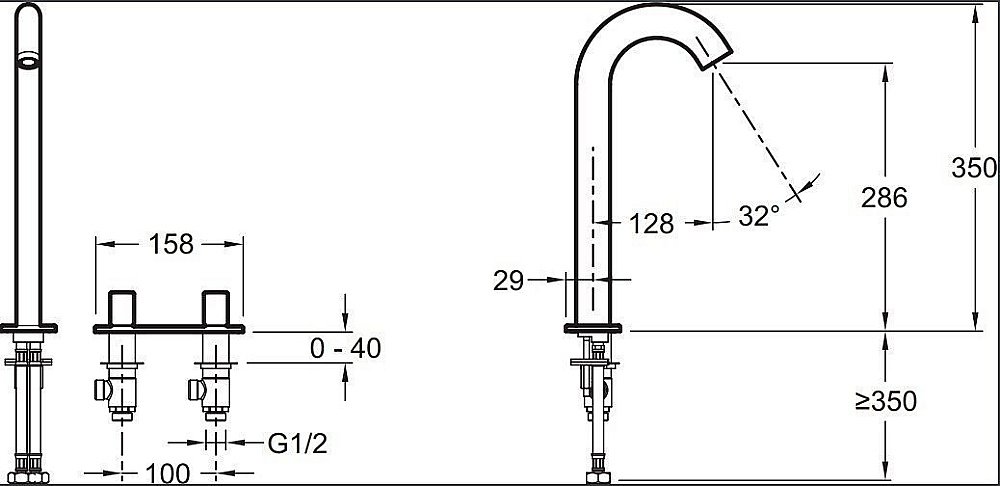 Cмеситель для раковины Jacob Delafon TALAN E10094RU-CP купить в интернет-магазине сантехники Sanbest