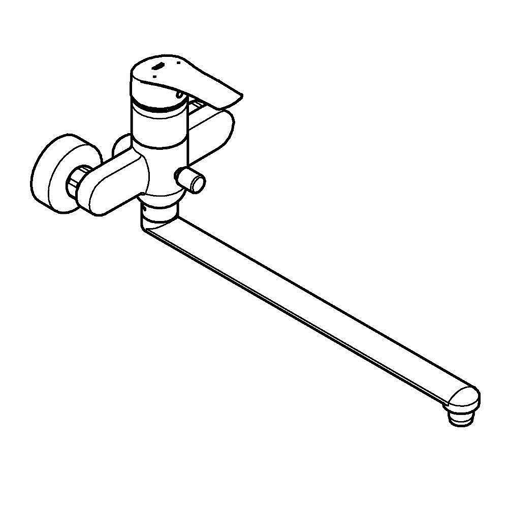 Смеситель для ванны Grohe Eurosmart 23992003 хром купить в интернет-магазине сантехники Sanbest