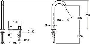 Cмеситель для раковины Jacob Delafon TALAN E10094RU-CP купить в интернет-магазине сантехники Sanbest