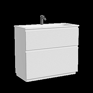 Тумба с раковиной Sancos FOLK Floor FL100FW/CN7013 100 Bianco для ванной в интернет-магазине Sanbest