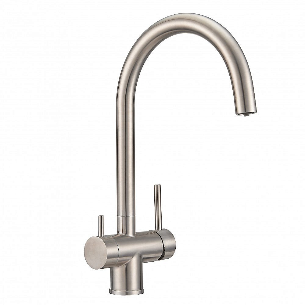 Смеситель для кухни Milacio Ultra MCU.554.SS нержавеющая сталь купить в интернет-магазине сантехники Sanbest