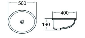 Раковина SantiLine SL-3005 белая купить в интернет-магазине Sanbest