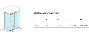 Душевой уголок Excellent Rols 120х90 стекло прозрачное/профиль хром купить в интернет-магазине Sanbest