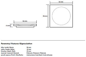 Мыльница Bemeta Gamma 145608310 черная купить в интернет-магазине сантехники Sanbest