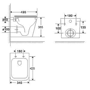 Унитаз с инсталляцией WeltWasser MARBERG 507+GELBACH 043 GL-BL+MAR 507 RD MT-BL черный/кнопка черная матовая, безободковый, с крышкой микролифт, слив торнадо купить в интернет-магазине Sanbest