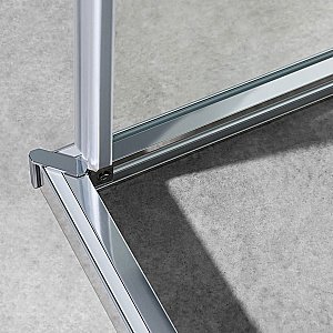 Душевой уголок Vincea Slim-U VSS-2SU8010CL 90x90 стекло прозрачное/профиль хром купить в интернет-магазине Sanbest