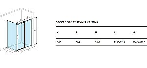Душевой уголок Excellent Rols 120х90 стекло прозрачное/профиль хром купить в интернет-магазине Sanbest