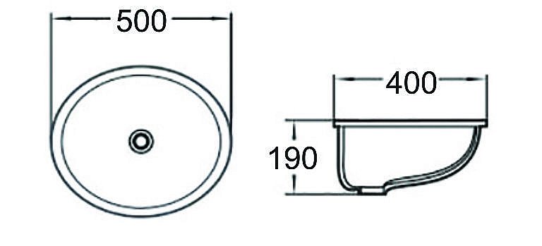 Раковина SantiLine 50 SL-3005 белая купить в интернет-магазине Sanbest