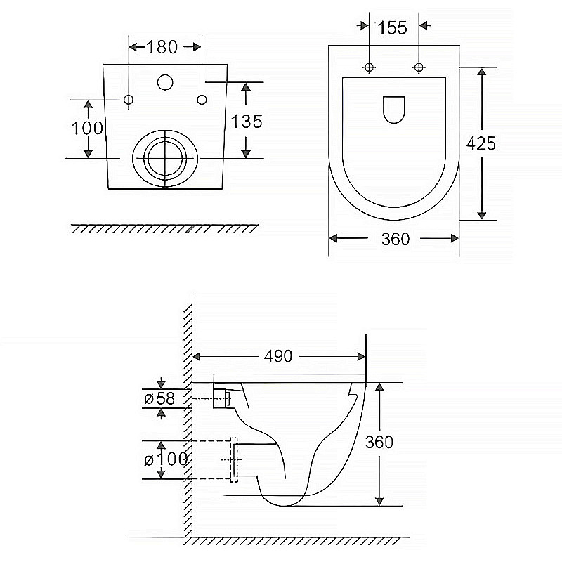 Инсталляция для унитаза Azario AZ-8010-1000 купить в интернет-магазине сантехники Sanbest