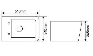 Унитаз подвесной Melana MLN-310304 белый, с крышкой микролифт, безободковый купить в интернет-магазине Sanbest