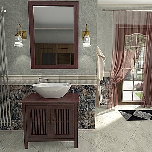 Зеркало Orange Capri OCN-75ZS в ванную от интернет-магазине сантехники Sanbest