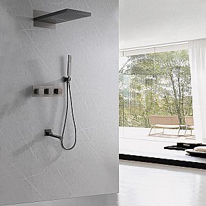 Душевая система Abber Daheim AF8253NG никель купить в интернет-магазине сантехники Sanbest