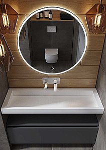 Раковина-моноблок Armadi Art Flat 859-100 белая купить в интернет-магазине Sanbest