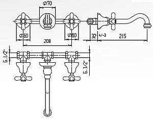 Смеситель для раковины Cezares GOLF-BLS1-03/24 золото купить в интернет-магазине сантехники Sanbest