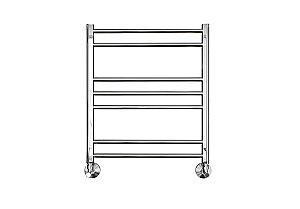 Полотенцесушитель водяной Aquatek Вега AQ DR0760CH П7 50х60 хром купить в интернет-магазине сантехники Sanbest