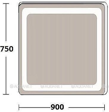 Зеркало LED De Aqua СМАРТ 196162 90x75 в ванную от интернет-магазине сантехники Sanbest