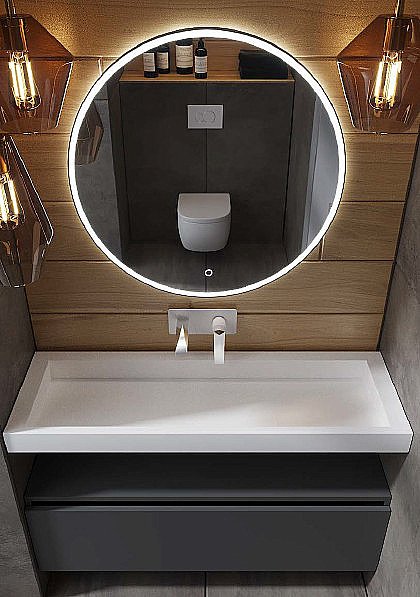 Раковина-моноблок Armadi Art Flat 859-100 белая купить в интернет-магазине Sanbest