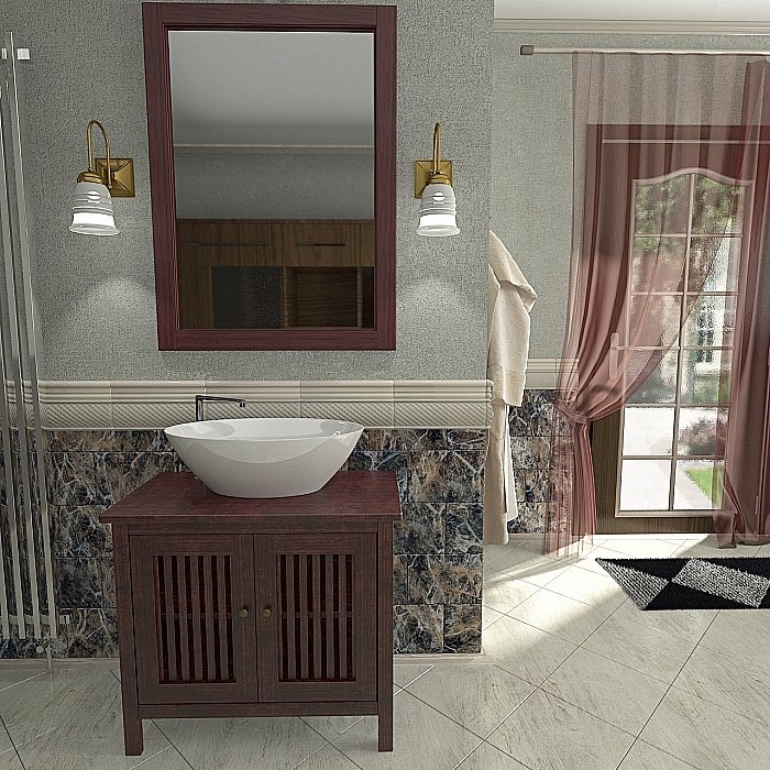 Зеркало Orange Capri OCN-75ZS в ванную от интернет-магазине сантехники Sanbest