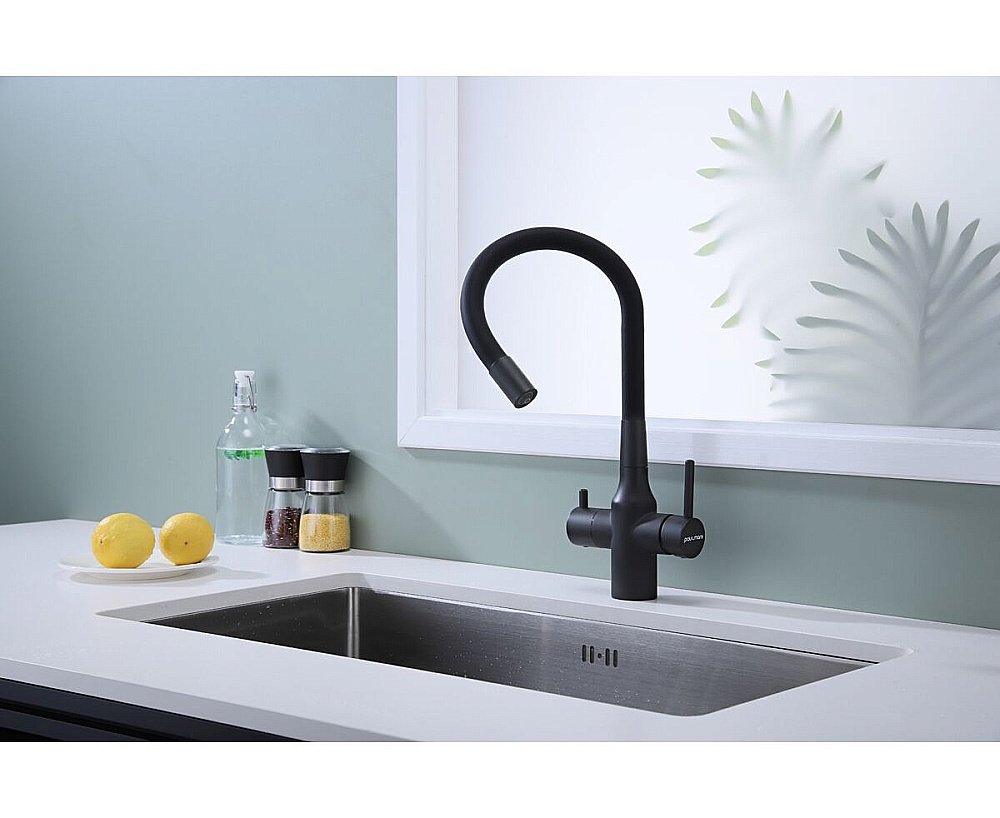 Смеситель для кухни Paulmark Salix Sa213419-AN антрацит купить в интернет-магазине сантехники Sanbest