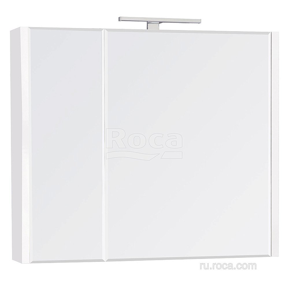 Зеркальный шкаф Roca Etna 857304806 80 белый глянец купить в интернет-магазине сантехники Sanbest