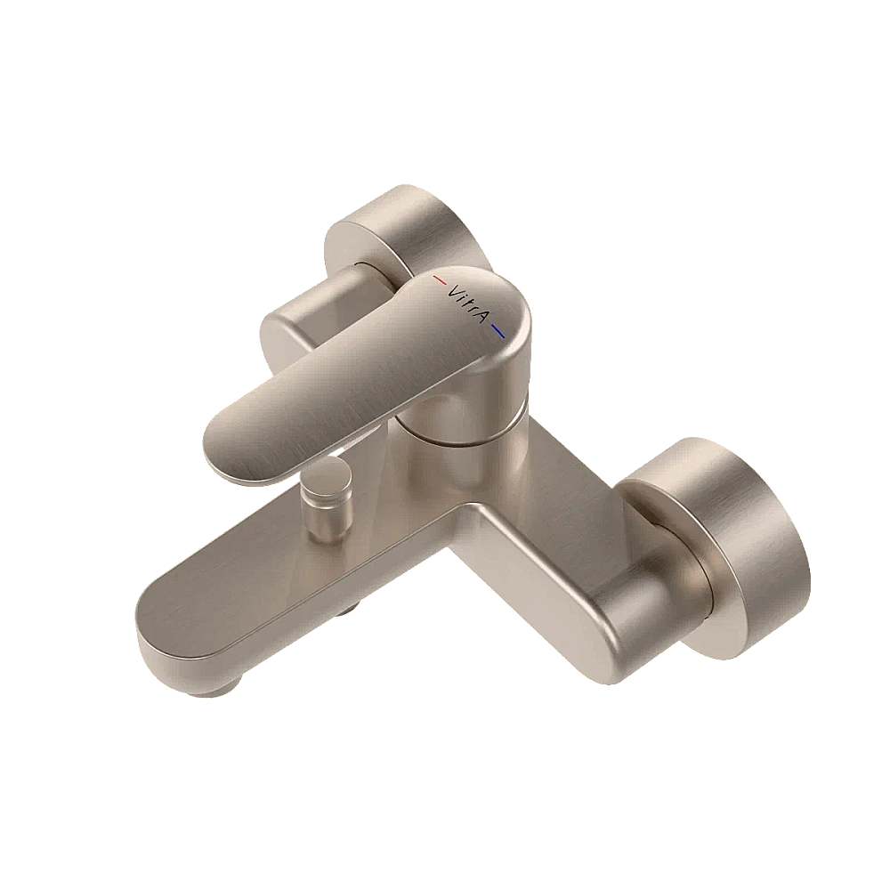 Смеситель для ванны VitrA Root Round A4272534EXP брашированный никель купить в интернет-магазине сантехники Sanbest