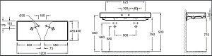 Раковина Jacob Delafon RYTHMIC 120 EXM112-00 белая купить в интернет-магазине Sanbest