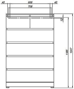 Комод Aquanet Сканди 302546 80 Дуб крафт для ванной в интернет-магазине сантехники Sanbest