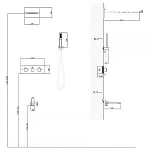 Душевая система Abber Daheim AF8253NG никель купить в интернет-магазине сантехники Sanbest