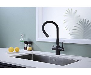 Смеситель для кухни Paulmark Salix Sa213419-AN антрацит купить в интернет-магазине сантехники Sanbest