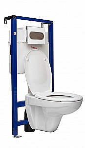 Унитаз с инсталляцией Pestan Fluenta Basic SET40006460AM с крышкой микролифт купить в интернет-магазине Sanbest