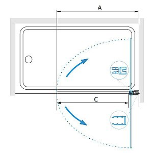 Шторка для ванны RGW Screens SC-109B 411110908-14 80х150 стекло прозрачное/профиль черный купить в интернет-магазине Sanbest