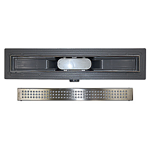 Душевой лоток Azario Cube 40 AZCP11-40 Cube нержавеющая сталь купить в интернет-магазине Sanbest