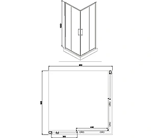 Душевой уголок Azario Greenwood 90х90 купить в интернет-магазине Sanbest