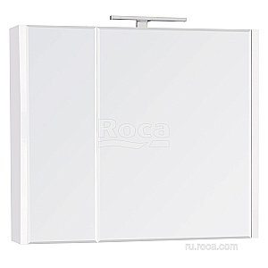 Зеркальный шкаф Roca Etna 857304806 80 белый глянец купить в интернет-магазине сантехники Sanbest