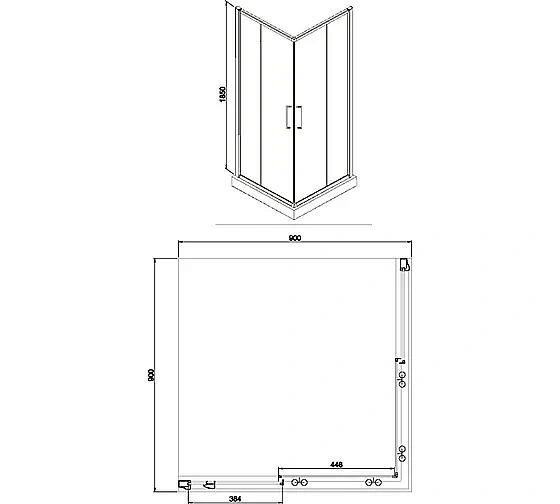 Душевой уголок Azario Greenwood 90х90 купить в интернет-магазине Sanbest
