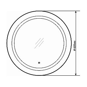 Зеркало LED Comforty Круг-60 00-00005261 в ванную от интернет-магазине сантехники Sanbest