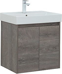 Тумба с раковиной Aquanet Nova Lite 298848 60 дуб рошелье для ванной в интернет-магазине Sanbest