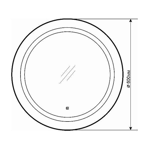 Зеркало LED Comforty Круг-60 00-00005261 в ванную от интернет-магазине сантехники Sanbest