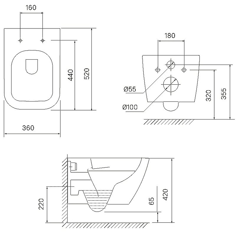 Унитаз подвесной Iddis Torr TORRDSEi25 безободковый, с крышкой микролифт купить в интернет-магазине Sanbest