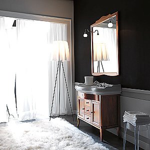 Тумба с раковиной Kerasan Retro 100 1 отверстие под смеситель, орех для ванной в интернет-магазине Sanbest