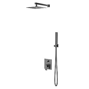 Душевая система Vincea Dice VSFW-2DS1GM вороненая сталь купить в интернет-магазине сантехники Sanbest