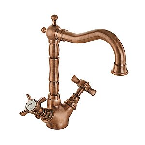 Смеситель для раковины Migliore Princeton ML.PRN-834 медь купить в интернет-магазине сантехники Sanbest