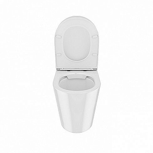 Унитаз приставной IDDIS Calipso Rimless CALRDSEi26 безободковый, с крышкой микролифт купить в интернет-магазине Sanbest