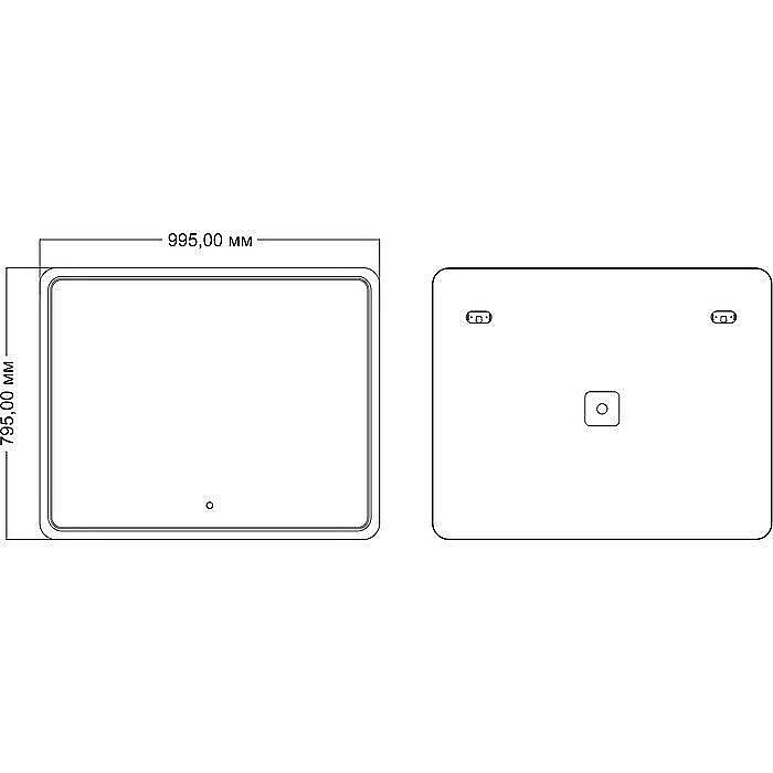 Зеркало Mixline Умберто 545530 100 в ванную от интернет-магазине сантехники Sanbest