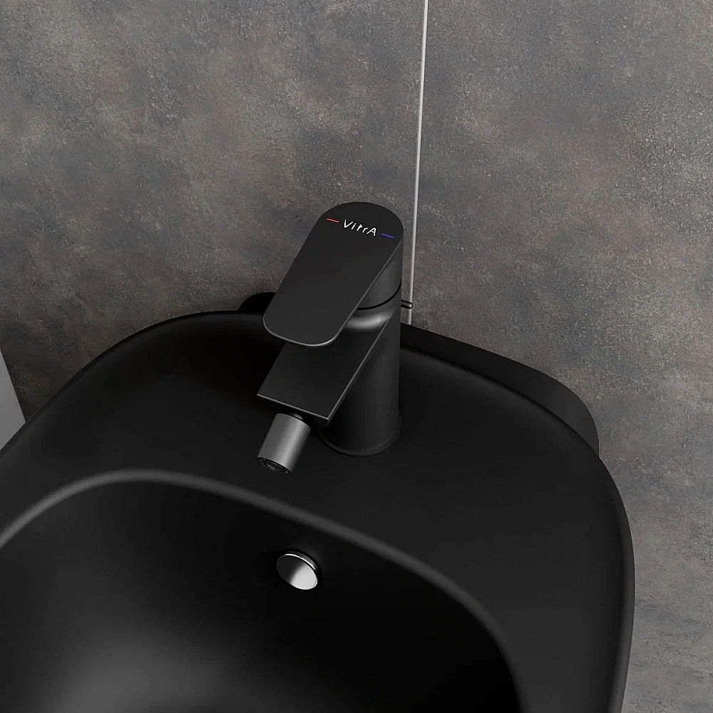 Смеситель для биде VitrA Flow Soft A4305436EXP матовый черный купить в интернет-магазине сантехники Sanbest