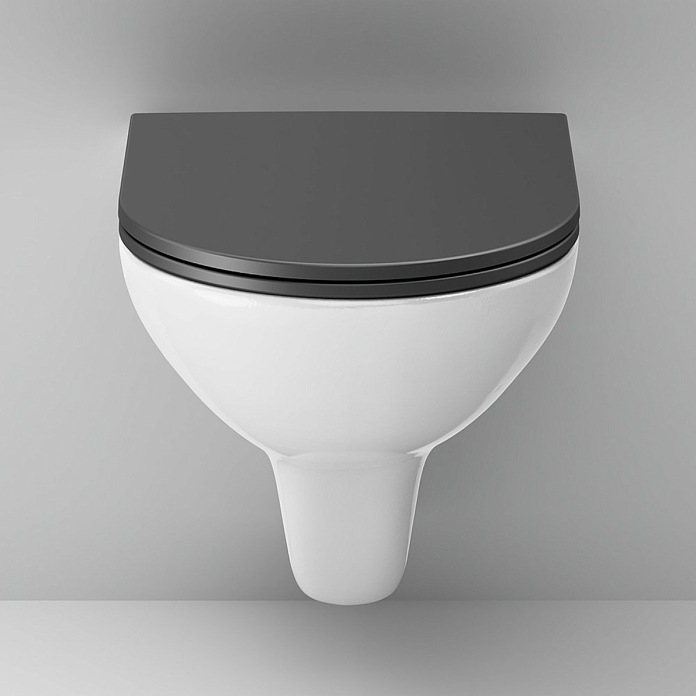 Унитаз подвесной AM.PM Gem C901700SCmb белый, безободковый купить в интернет-магазине Sanbest